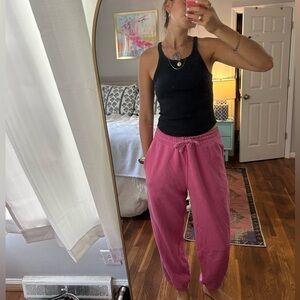 Pink sweatpants